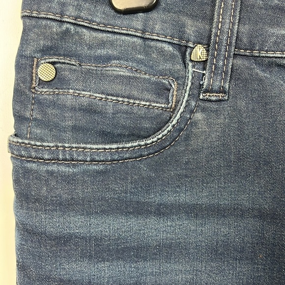 Kut Womens Jeans 6 Dark Wash Mia Toothpick Skinny Zip/Button Fly Raw Hem Trendy - Picture 3 of 14